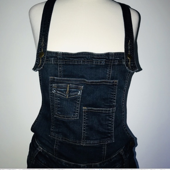 Wishlist Jean Skinny Leg Overall DARK BLUE DENIM - Picture 5 of 8